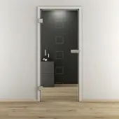 NOVADOORS Glasdrehtür »NOVA 505«, glänzend - transparent
