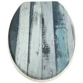 WELLWATER WC-Sitz »Yuri«, Soft-Close, Take-Off, MDF - blau