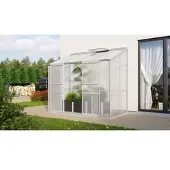 Pergart Vitavia, Anlehn-Gewächshaus "Styx 3300", aluminium eloxiert, 3,3 m², 4 mm HKP