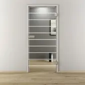 NOVADOORS Glasdrehtür »NOVA 592«, glänzend - transparent