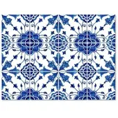 Wallart K&L Wall Art Fliesenaufkleber »Skandinavische Blumenmuster«, selbstklebend