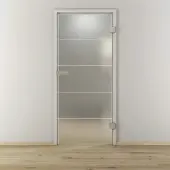 NOVADOORS Glasdrehtür »NOVA 582«, matt - transparent