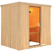 Karibu Sauna »Kothla«, für 3 Personen, ohne Ofen - beige