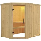 Karibu Sauna »Wenden«, für 3 Personen, ohne Ofen - beige