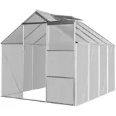 Pflanzen-Kölle Basic Gewächshaus mit Aluminiumrahmen, silber