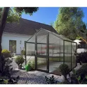KGT Gewächshaus "Rose II" anthrazit-grau 5,1 m² 10 mm HKP