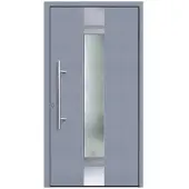 KNOCK Flügelüberdeckende Kunstoff-Haustür »Terra«, grau