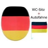 Sanilo WC-Sitz, Breite: 37,7 cm, Holz, Deutschland - schwarz