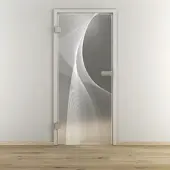 NOVADOORS Glasdrehtür »NOVA 634«, matt - transparent