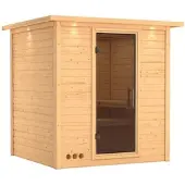Karibu Sauna »Sindi«, für 4 Personen, ohne Ofen - beige