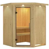 Karibu Sauna »Wolmar«, für 3 Personen, ohne Ofen - beige
