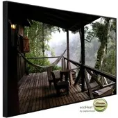 Papermoon Infrarotheizung »EcoHeat - Terasse im Regenwald «, Matt-Effekt - bunt