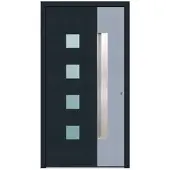 KNOCK Aluminium-Haustür »Marte«, anthrazit / grau