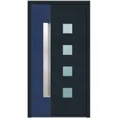 KNOCK Aluminium-Haustür »Marte«, anthrazit / stahlblau