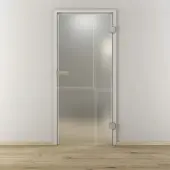 NOVADOORS Glasdrehtür »NOVA 610«, matt - transparent