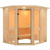 Karibu Sauna »Pölva 1«, für 3 Personen, ohne Ofen - beige