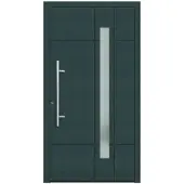 KNOCK Flügelüberdeckende Kunstoff-Haustür »Terra«, moosgrün - gruen