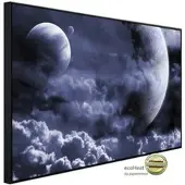 Papermoon Infrarotheizung »EcoHeat - Wolken mit Monden «, Matt-Effekt - bunt