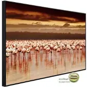Papermoon Infrarotheizung »EcoHeat - Afrikanische Flamingos«, Matt-Effekt - bunt