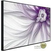 Papermoon Infrarotheizung »EcoHeat - Muster mit Blumen lila«, Matt-Effekt - bunt