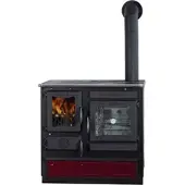 Globe-fire GLOBEFIRE Holzherd »Alhena«, rot, Stahl, 6,6 kW