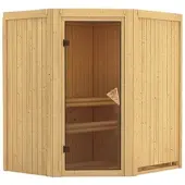 Karibu Sauna »Narva«, für 3 Personen, ohne Ofen - beige