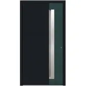 KNOCK Aluminium-Haustür »Marte«, anthrazit / moosgrün - gruen