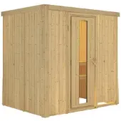 Karibu Sauna »Kircholm«, für 3 Personen, ohne Ofen - beige