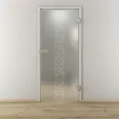 NOVADOORS Glasdrehtür »NOVA 504«, matt - transparent
