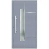 KNOCK Flügelüberdeckende Kunstoff-Haustür »Terra«, grau