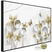 Papermoon Infrarotheizung »EcoHeat - Muster mit Blumen + Schmetterl. «, Matt-Effekt - bunt