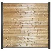 Mr. Gardener Steckzaunsystem »Turino«, 179x90 cm (BxH), 6er-Set, Thermokiefer - braun