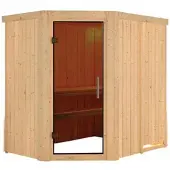 Karibu Sauna »Vijandi«, für 3 Personen, ohne Ofen - beige