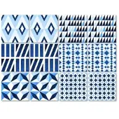 Wallart K&L Wall Art Fliesenaufkleber »Geometrische Muster«, selbstklebend