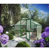 KGT Gewächshaus "Orchidee III" moosgrün 9,6 m² 10 mm HKP