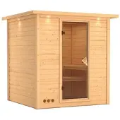 Karibu Sauna »Sindi«, für 4 Personen, ohne Ofen - beige