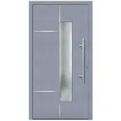 KNOCK Flügelüberdeckende Kunstoff-Haustür »Terra«, grau