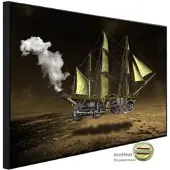 Papermoon Infrarotheizung »EcoHeat - Steampunk Segelschiff«, Matt-Effekt - bunt