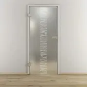 NOVADOORS Glasdrehtür »NOVA 549«, matt - transparent