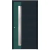 KNOCK Aluminium-Haustür »Marte«, anthrazit / moosgrün - gruen