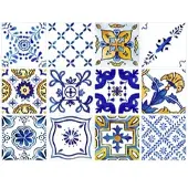 Wallart K&L Wall Art Fliesenaufkleber »Mediterrane Landhaus Kachel«, selbstklebend