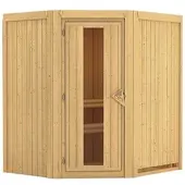 Karibu Sauna »Tuckum«, für 3 Personen, ohne Ofen - beige