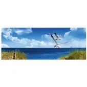 MySPOTTI Badrückwand »North Sea«, BxH:120 cm x 45 cm, blau