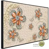 Papermoon Infrarotheizung »EcoHeat - Muster mit Blumen«, Matt-Effekt - bunt