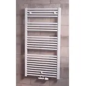 Ximax Handtuchwärmer Badheizkörper gerade Badheizung Mittelanschluss Alpha-MA Weiss Höhe 1750 mm, Breite 600 mm, 963 Watt
