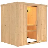 Karibu Sauna »Kothla«, für 3 Personen, ohne Ofen - beige