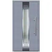 KNOCK Flügelüberdeckende Kunstoff-Haustür »Terra«, grau