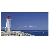 MySPOTTI Badrückwand »Lighthouse«, BxH:90 cm x 45 cm, blau