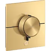 Axor ShowerSelect ID Thermostat, Highflow, Unterputz, 1 Verbraucher, ein zusätzlicher Abgang, eckig, 36777250, Farbe: Brushed Gold Optic