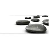 MySPOTTI Badrückwand »Hot Stone«, BxH:120 cm x 45 cm, weiß